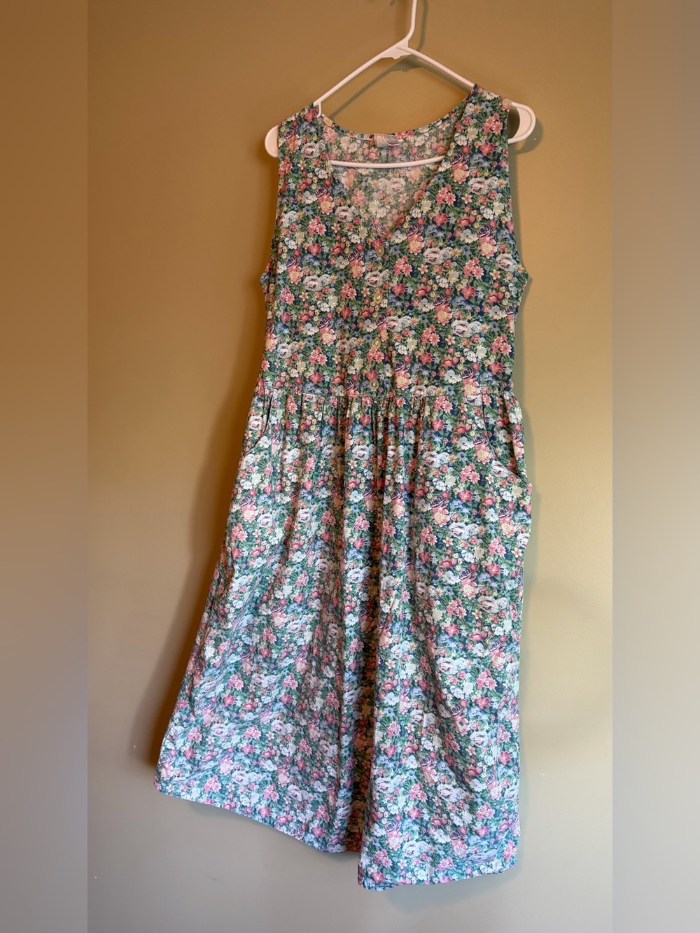Vintage 90’s Lady Footlocker 100% Cotton Cottagecore Teachercore Dress - Picture 5 of 11